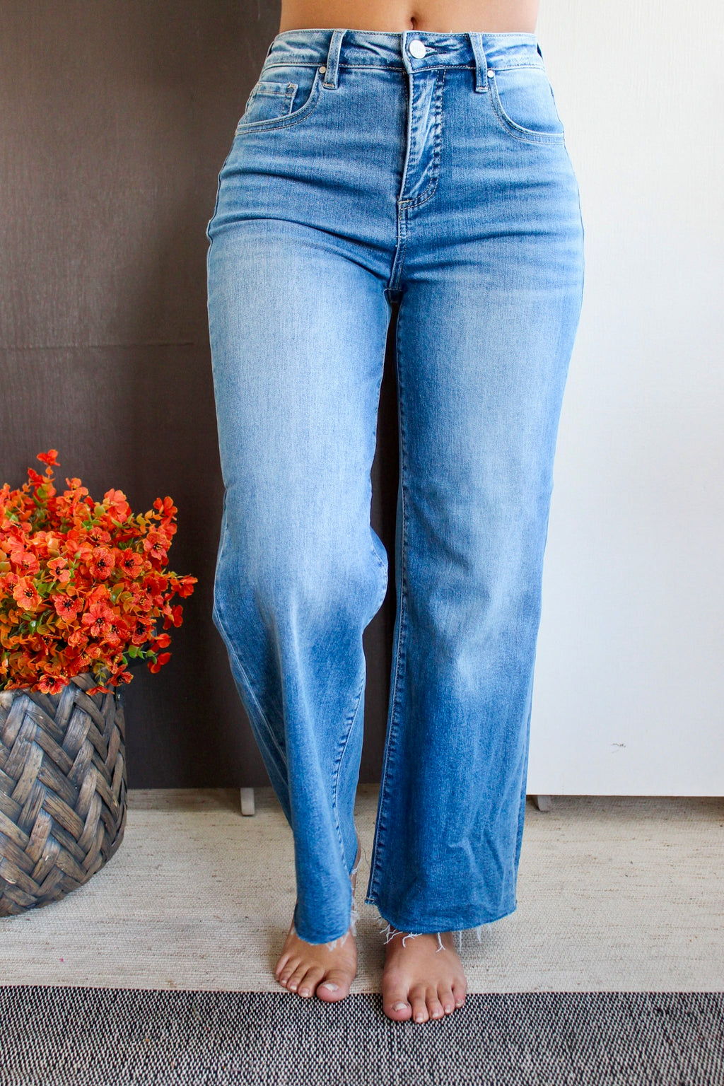 Lana Wide Leg | Tummy Control • Medium Wash - FINAL SALE - The Dirt ...