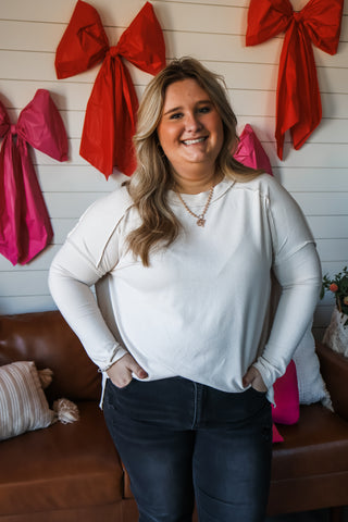 Super Soft Crewneck • Cosmic Latte - PLUS