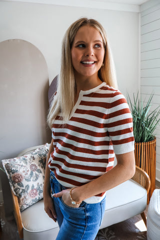 A Casual Classic • Cinnamon Stripe