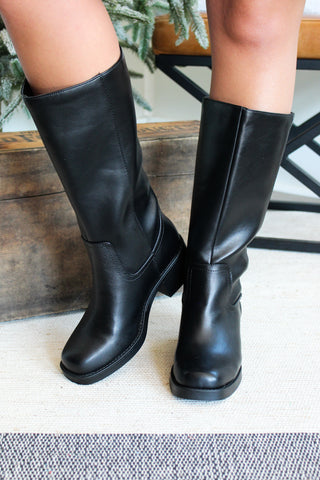 Darcy Tall Riding Boot • Black