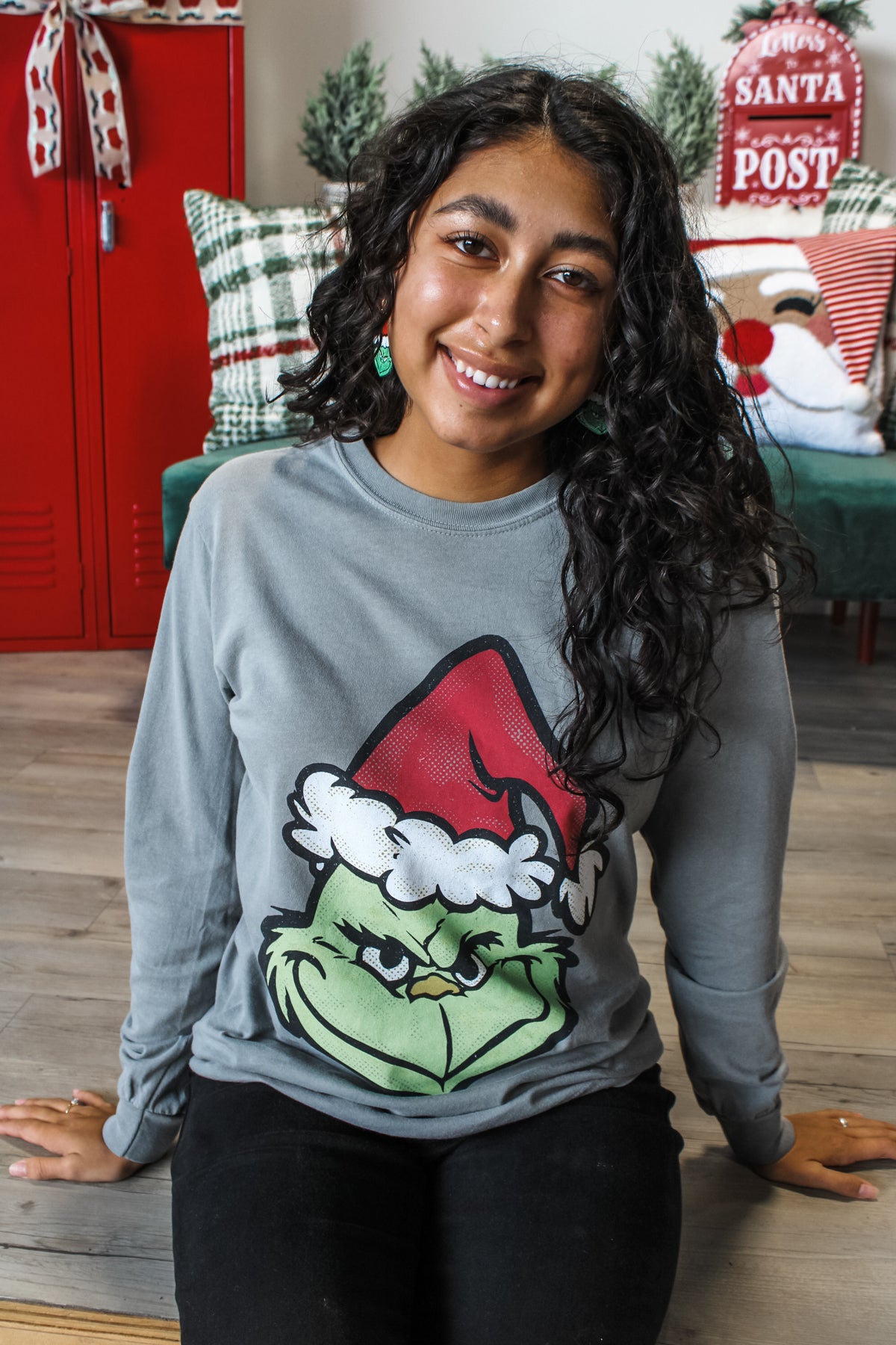 On The Naughty List Graphic Tee • Grey