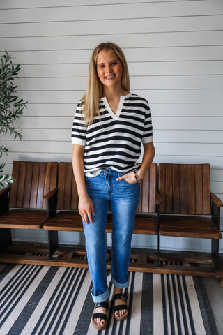 A Casual Classic • Black Stripe