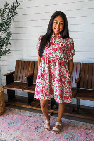 Tulip Fields Pocket Dress • Pink