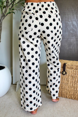 Perfect Spot Woven Pants • Black Dot
