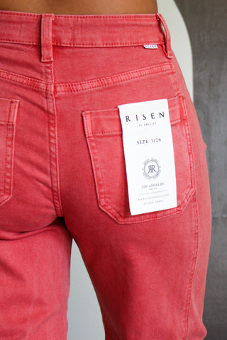 Celeste Paneled Wide Leg • Brick