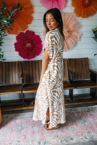 Summer Safari Midi • Cream/Tan