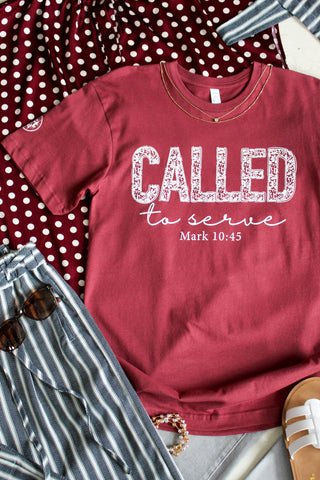 Called To Serve Graphic Tee • Brick