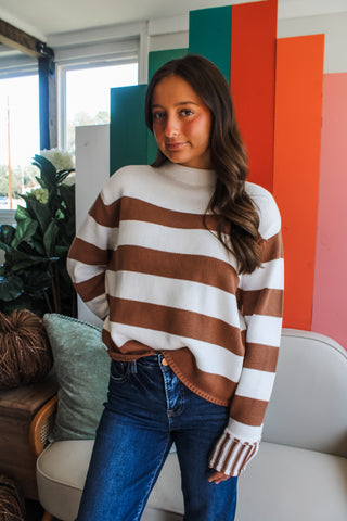 Haunting Season Stripes • Brown - FINAL SALE