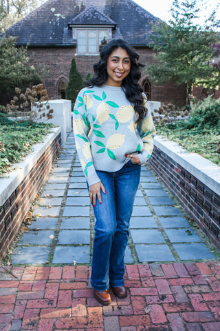 Love & Lemons Sweater • Grey