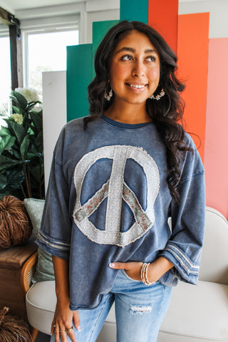 Peace Out Patchwork • Denim - FINAL SALE