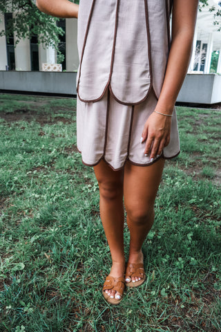 Coastline Chic Linen Set • Mocha
