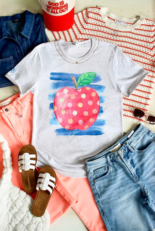 Awesome To The Core Teacher Graphic Tee • Ash Grey