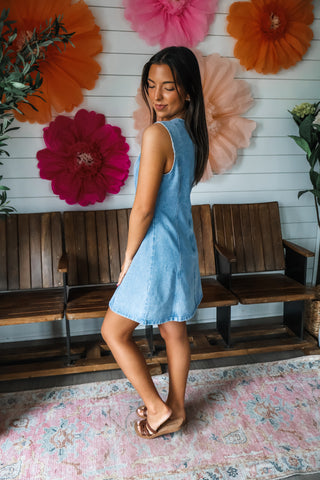 City Weekends Denim Dress • Light Wash
