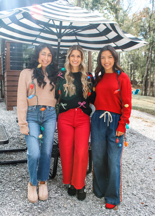 Bright & Bubbly Sweater • Red