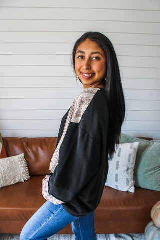 Paisley Flower Power • Black - FINAL SALE