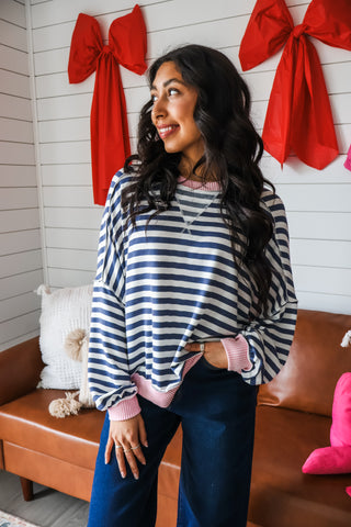Play For Keeps • Navy Stripes