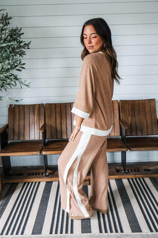Soft Launch Pant Set • Heather Tan