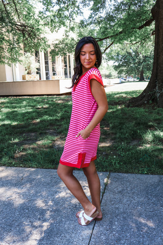 Bold & Bright Stripes • Pink/Red