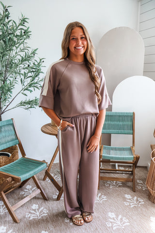 Laidback Leisure Pant Set • Mocha