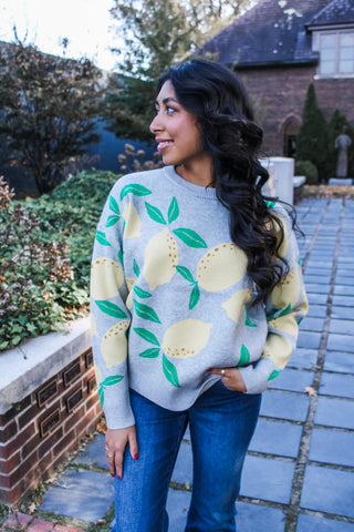 Love & Lemons Sweater • Grey