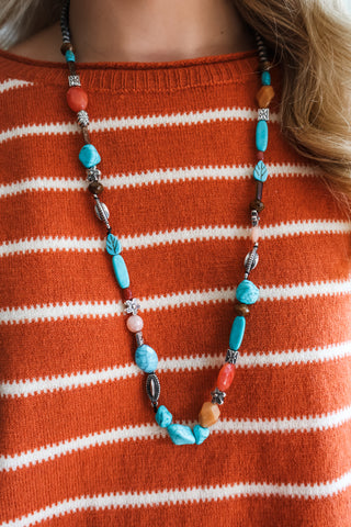 Western Chic Beaded Necklace Set • Multi - FINAL SALE