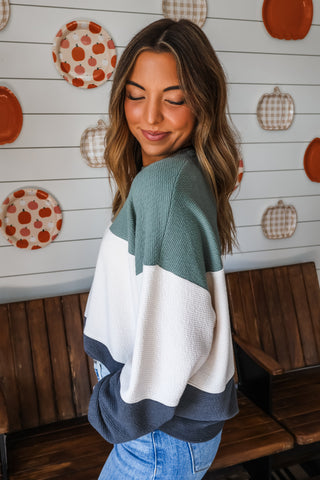 Solid Plans Colorblock • Sage