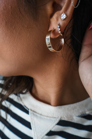 High Standards Hoop Earrings • Gold