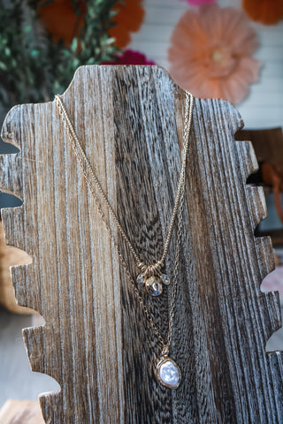 Jenna • double layered pearl necklace