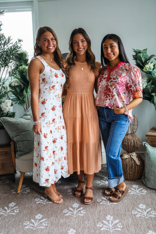 Beautiful Arrangement Button Dress • Ivory