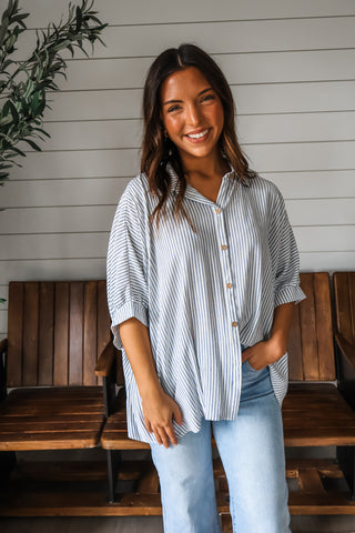 Strikeout Stripes • Chambray