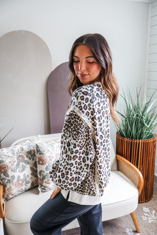 Neutral Territory Leopard Top • Cream