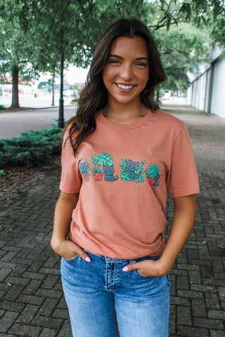 Just Kitten Around Graphic Tee • Terracotta