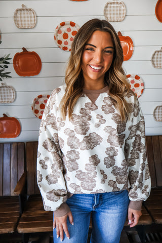 In Full Bloom • Mocha Floral