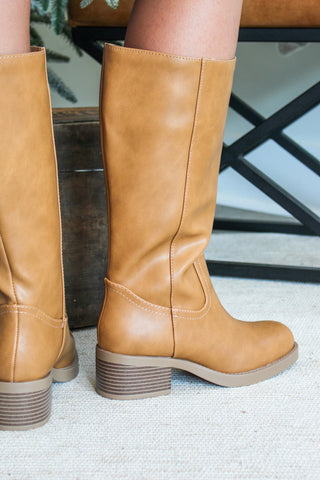 Darcy Tall Riding Boot • Tan