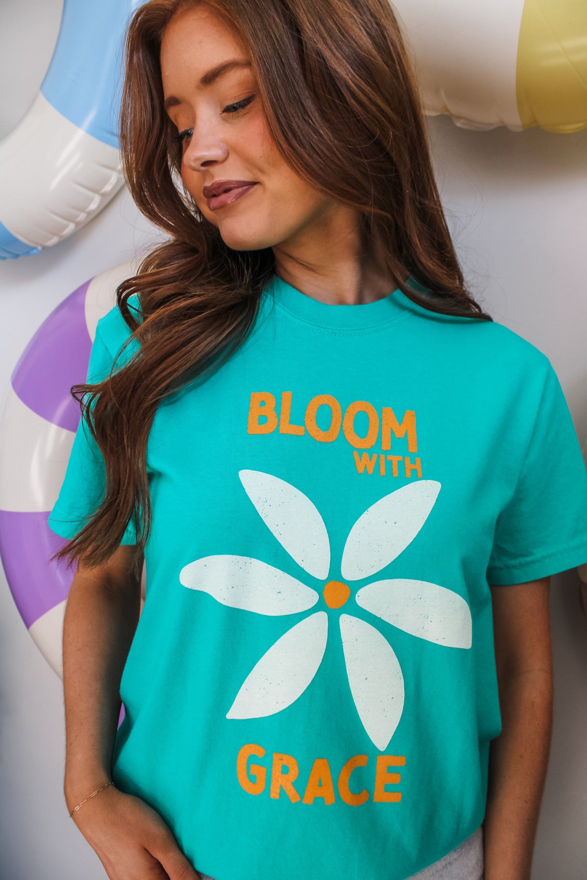 Bloom With Grace Graphic Tee • Green
