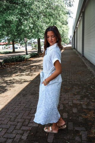 Pretty & Polished Shirtdress • Sage