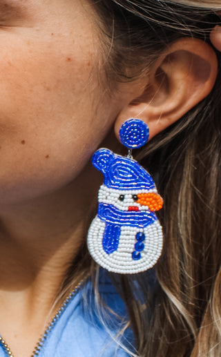 Let It Snow Frosty Earrings • White Multi