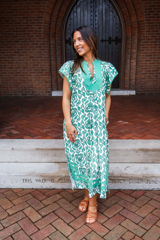 Santorini Skies Midi • Green