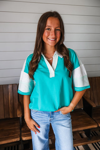 Eye-catching Essential Colorblock • Green