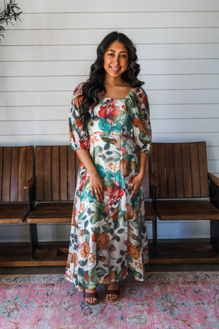 Bold and beautiful sunflower dress