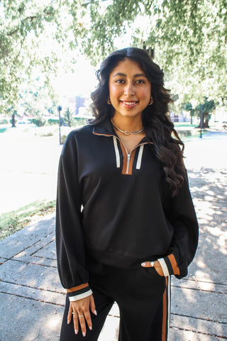 Perfect Pairing Half Zip • Black