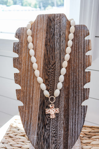 Beyond Blessed Stone Necklace • Ivory
