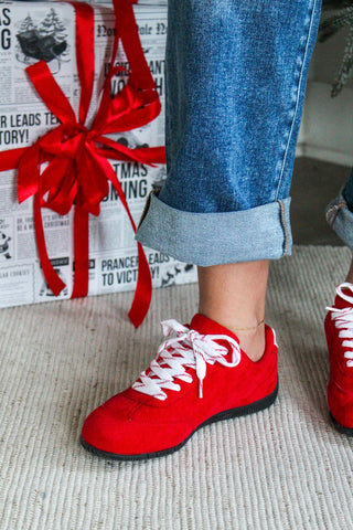 In The Lane Sneaker • Red/White