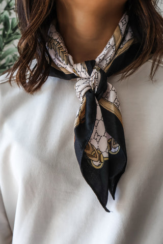 Heritage House Scarf • Black Mix