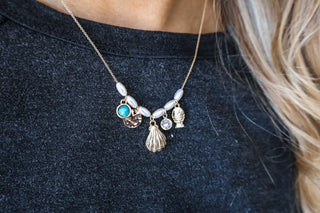 Turn The Tides Charm Necklace • Gold