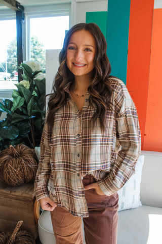 Pumpkin Patch Plaid • Tan