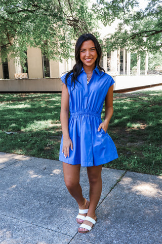 Miss Independent Pocket Dress • Blue