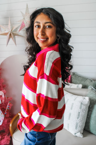 Candy Cane Lane • Pink/Red