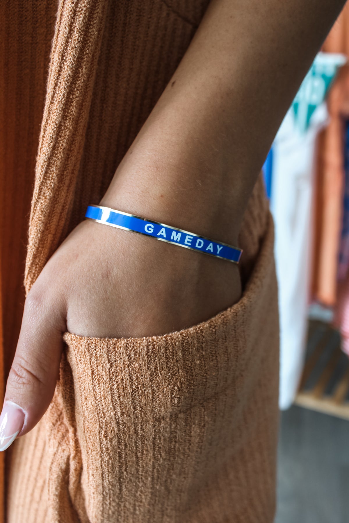 Gameday Bangle Bracelet • Blue