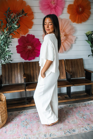 Relaxing Retreat Pant Set • Cream